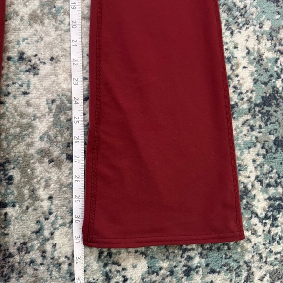 Small ALO Yoga Maroon Airbrush High Waist Bootcut Sculpt Leggings Cranberry Full - Picture 15 of 16